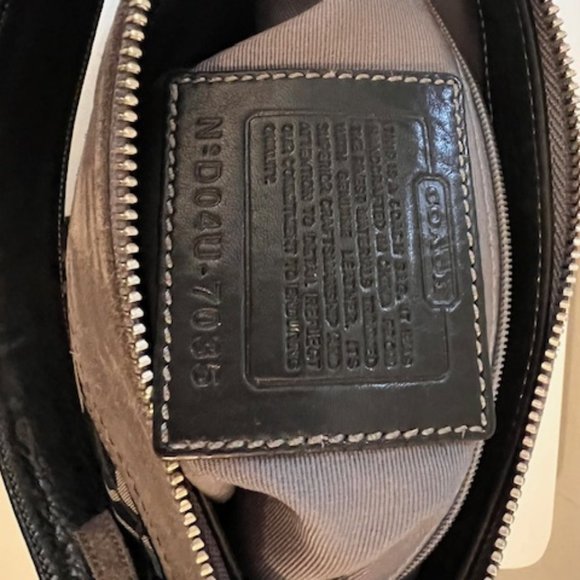 Small Coach Purse, black and gray - Picture 5 of 7